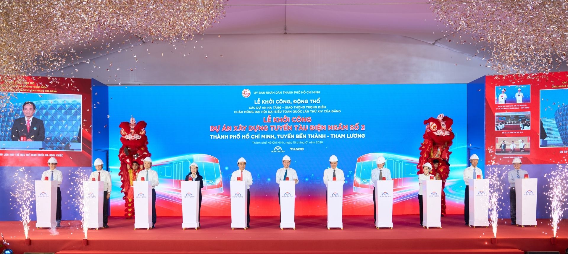 THACO tham gia Dự án Metro số 2 với vai trò chính trong Liên danh Tổng thầu EPC