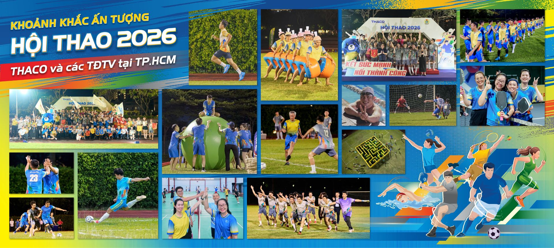 Khoảnh khắc ấn tượng Hội thao 2026 THACO và các TĐTV tại TP.HCM